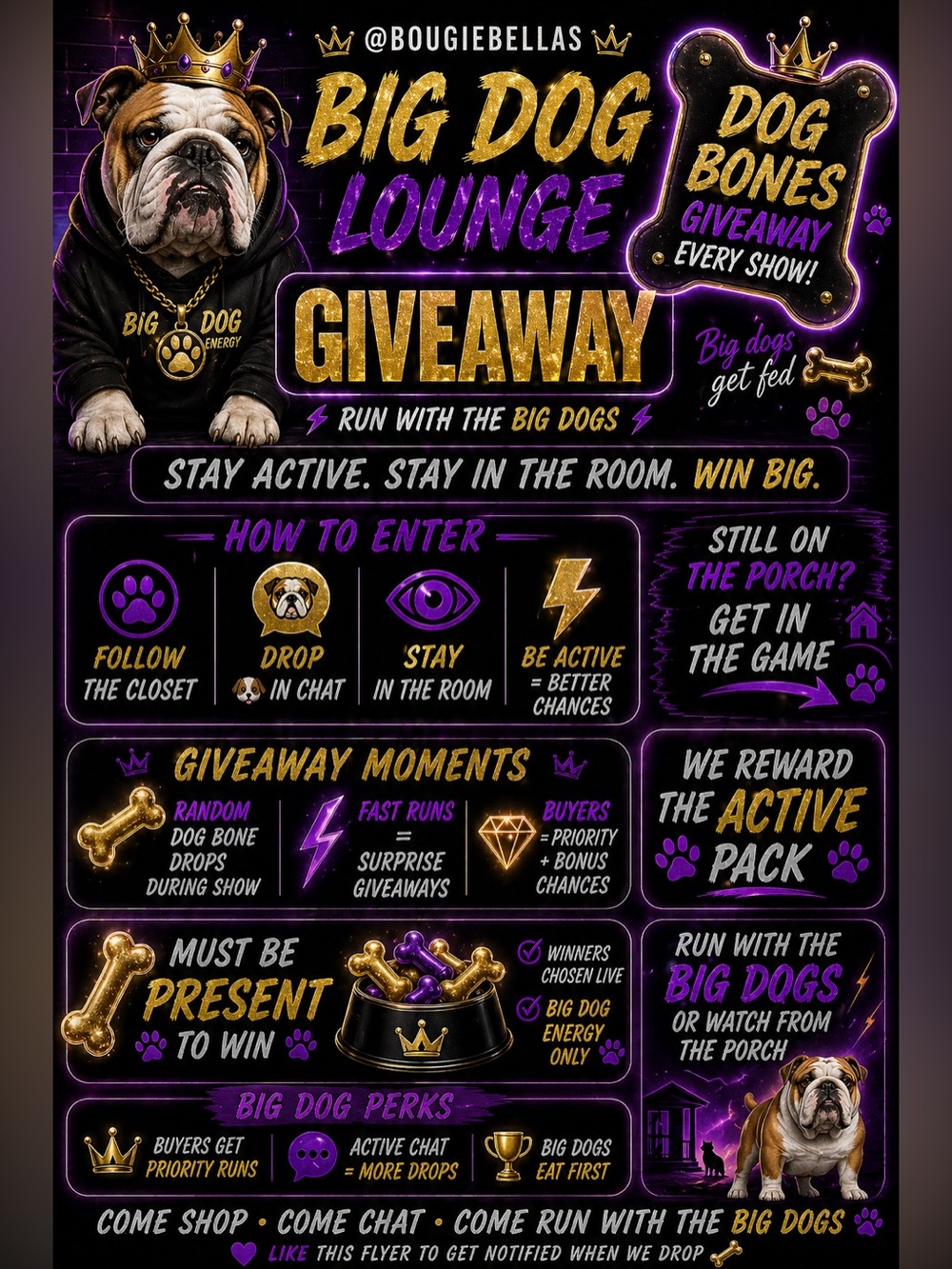 Bougie Bella's Show Giveaway 🐶